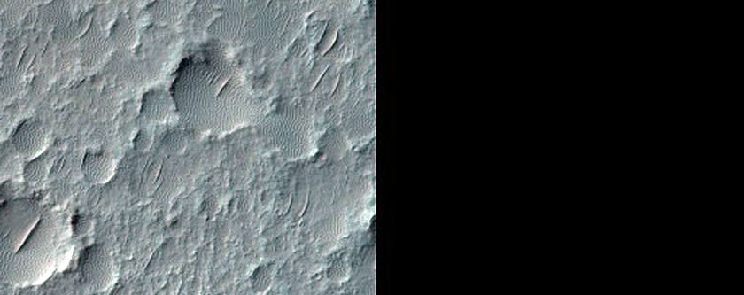 Phyllosilicate-Rich Terrain in Terra Cimmeria Crater 