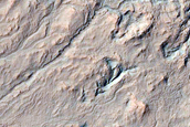 Impact Flow Features in Gasa Crater