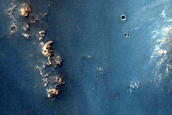 Channels near Huygens Crater