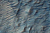 Banded Olivine-Rich Massif in Northeast Hellas Planitia