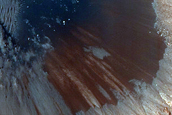 Steep Slopes of Crater within Boeddicker Crater