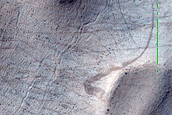 Lobate Debris Apron on Floor of Barnard Crater