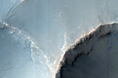 Crater in Southern Mid Latitudes
