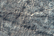 Ridged Landforms in Noachis Terra South of Greeley Crater