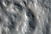 Fresh Crater Ejecta in Tempe Fossae