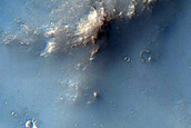 Small Crater on Larger Crater Rim