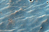 Ridges in Tyrrhena Terra