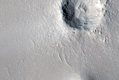Fresh Impact Exposing Bedrock in Arabia Terra