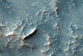 Possible Hydrated Materials around Solis Planum Impact Crater