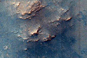 Channels near Huygens Crater