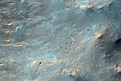 Channels near Huygens Crater