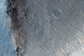 Landslides in Orson Welles Crater