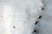Feature in Crater