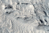 Ridged Flow-Like Feature in Aeolis Mensae