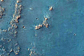 Small Candidate Lake Deposit Downstream of Alluvial Fan