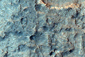 Light-Toned Materials in Crater East of Aram Chaos