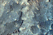 Fan and Ridges in Southern Gale Crater