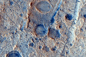 Rocky Deposit on Crater Floor