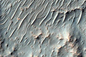 Crater Exposing Bedrock