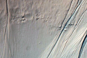 Gully in Crater near Atlantis Chaos