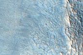 Gullies Previously Identified in Walls of Crater