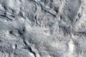 Lineated Valley Floor Material in Terrain North of Arabia Region