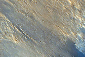 Landslide Facing West near Capri Chasma