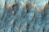 Trough in Crater Floor in Terra Sirenum
