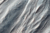 Crater with Gullies Seen in MOC Image E12-01539