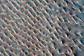 Sediment Layers in Xanthe Terra Crater