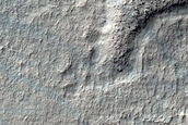 Crater Wall in Terra Sirenum