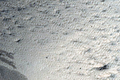 Dark Slope Streak Monitoring in Crater