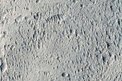 Crater North of Memnonia Sulci