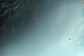 Crater on Crater Rim in Southern Solis Planum