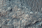 Rocky Deposit in Center of Helmholtz Crater