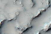 Landslide in Low-Latitude Crater