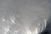 Steep Slopes of Impact Crater
