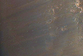 Exposed Crater Rim Deposits near Oxia Planum
