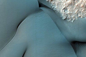 Dune Changes near Martz Crater