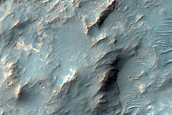 Pyroxene-Rich Outcrops on Ritchey Crater Eastern Rim