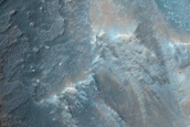 Contact between Wallrock and Interior Layered Deposits in Melas Chasma