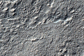 Channels Leading To Southern Mid-Latitude Crater