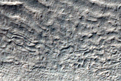 Crater with Gullies Seen in MOC E14-00006