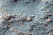 Channels in Ejecta North of Hadriaca Patera