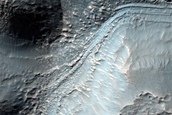 Channels in Old Crater in Noachis Terra