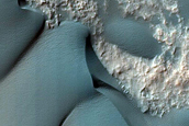 Dune Changes near Martz Crater