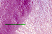 Fresh Impact Crater in Tempe Terra