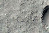 Central Structure and Rocky Floor of Large Crater North of Hellas Planitia
