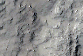 Well-Preserved Crater in Amenthes Planum