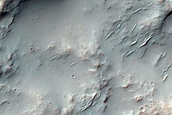 Mafic Minerals in Degraded Crater East of Columbus Crater